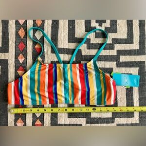 Speedo Women's Print Strappy Bikini Top Yellow